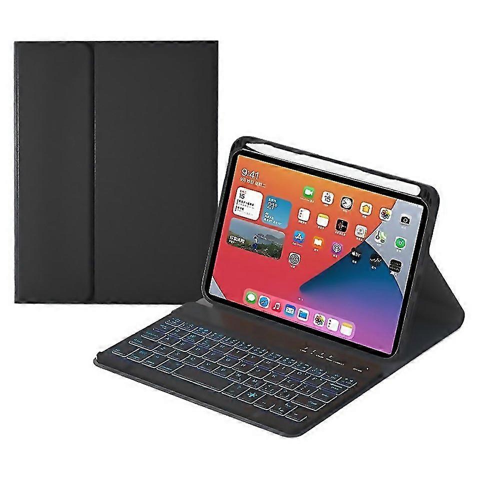 For Hk006d Square Keys Detachable Bluetooth Solid Color Keyboard Leather Tablet Case With Colorful B