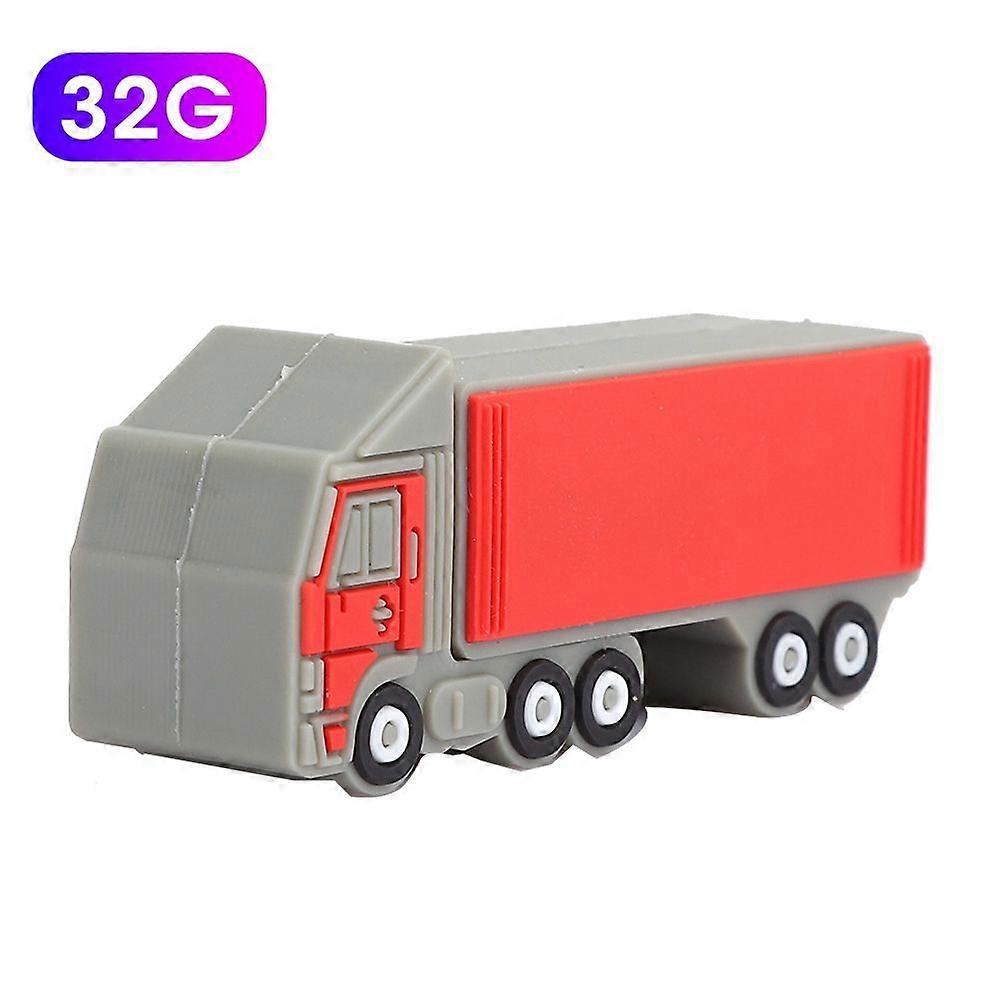 U Disk Laptop Computer Accessory Memory Storage PVC Truck shaped for Vista / OS X / Linux(32G )