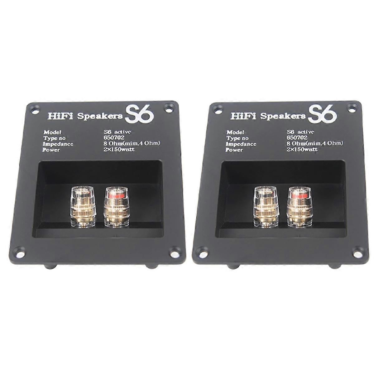2PCS the Junction Box Connector of the Speaker Box is Equipped
