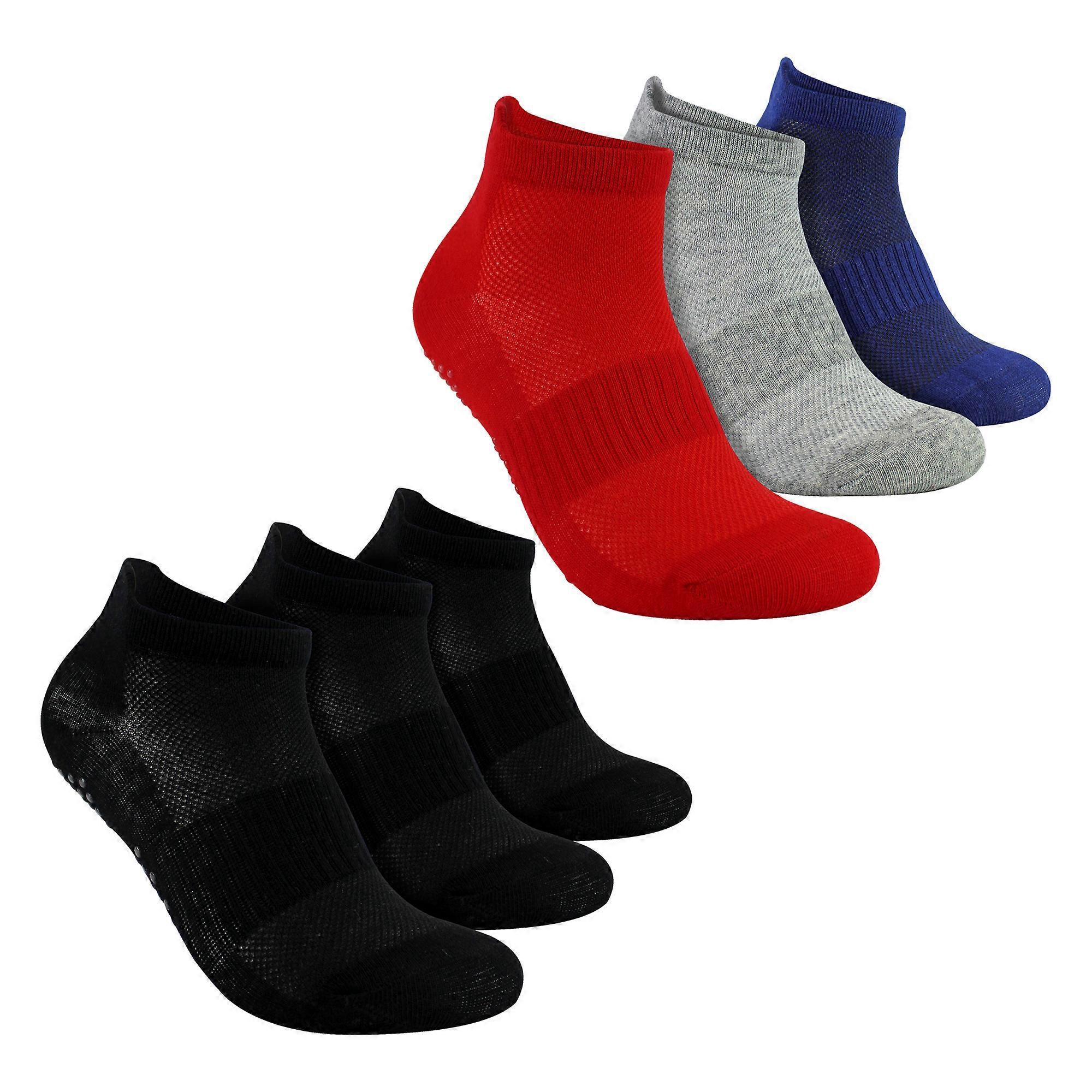 Sock Snob - 6 Pairs Non Slip Socks For Boys With Grips
