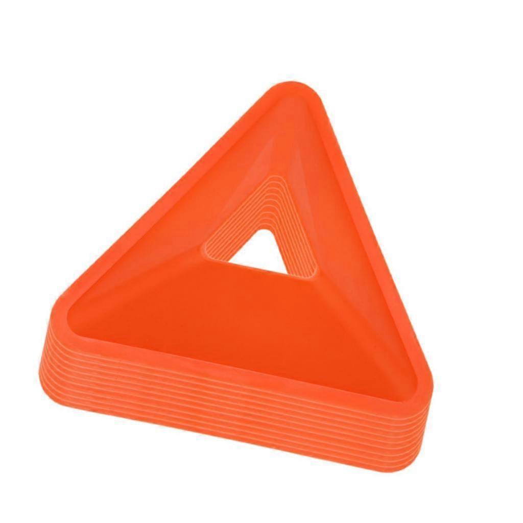 10Pcs Soccer Triangle Training Cones Garden Flexible Agility Soccer Training