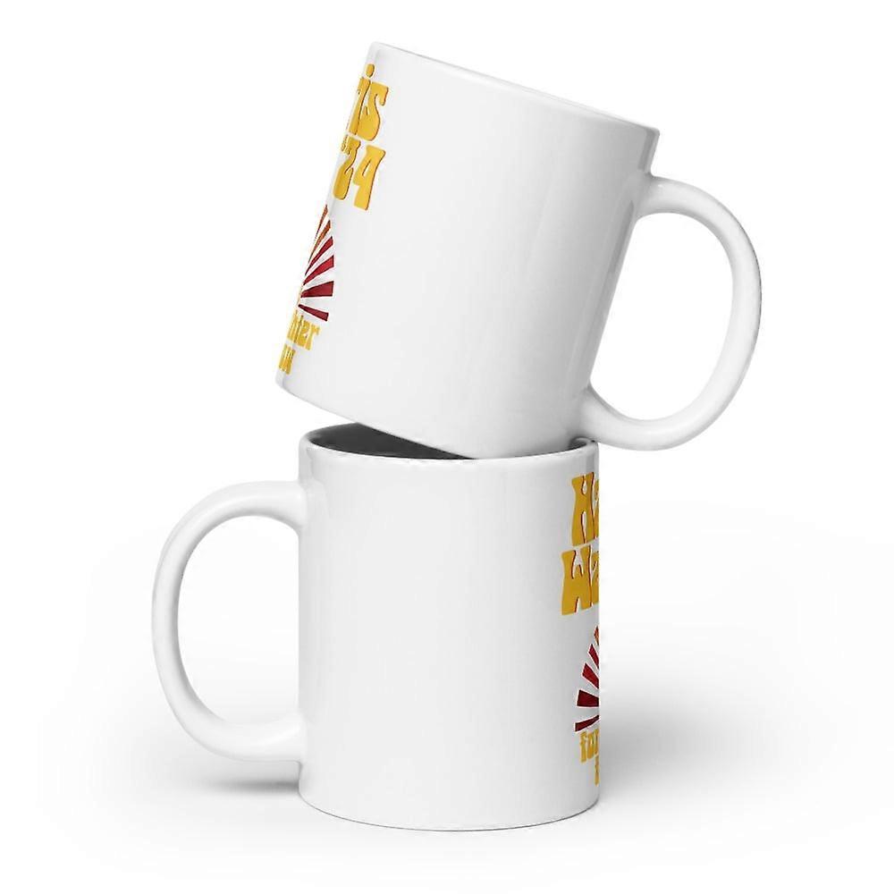 Harris Walz 2024 For A Brighter Tomorrow White Mug, Kamala for President, Multiple Sizes Available (20 oz)