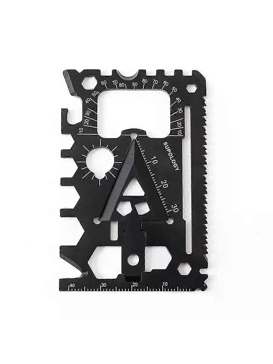 Outdoor Portable 18 in 1 Card Knife Wildlife Survival Equipment Lifesaving Card Multi purpose and Multi functional Tool Portable