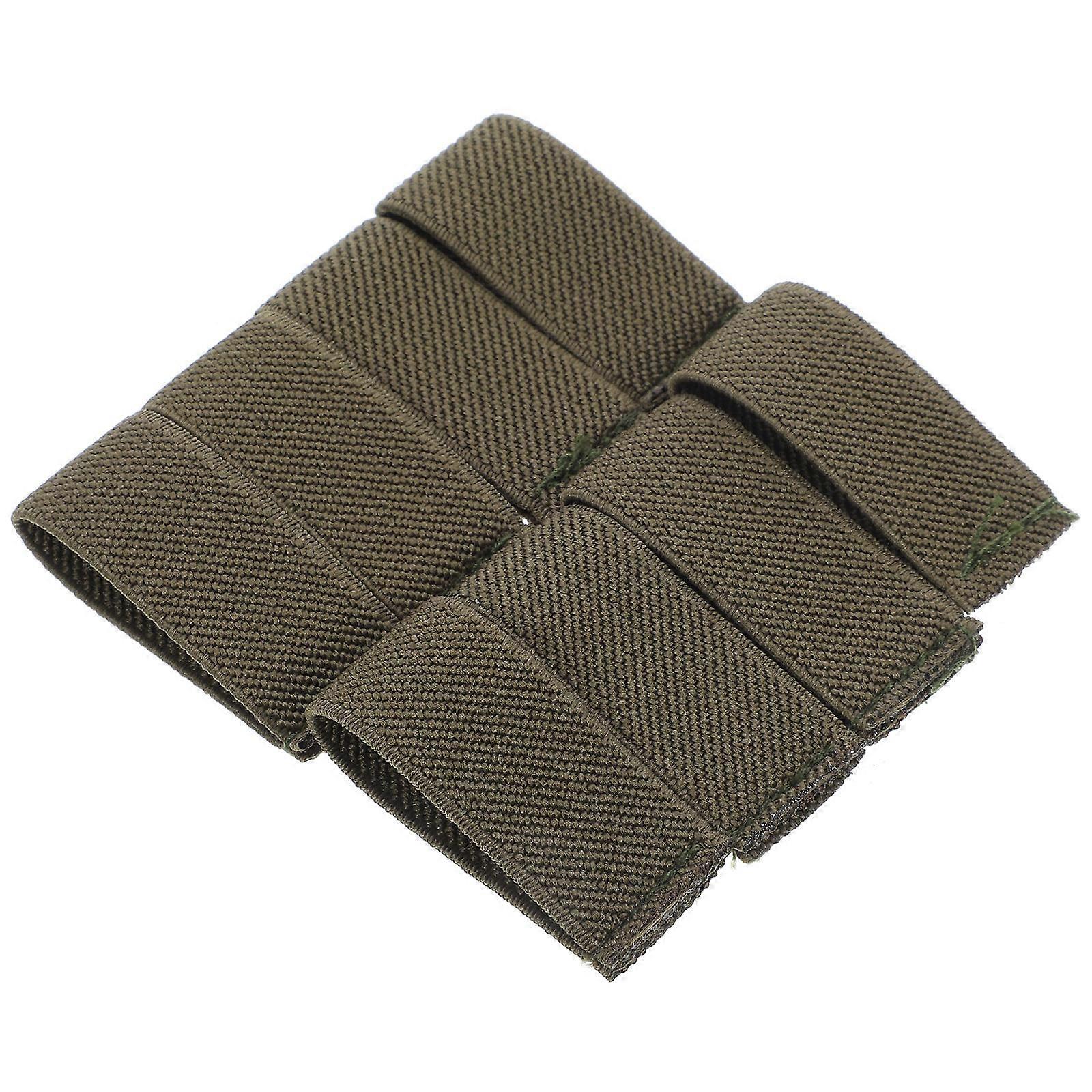 Backpack Strap Keeper Nylon Elastic Belt Loop Retainers 32Pcs Green