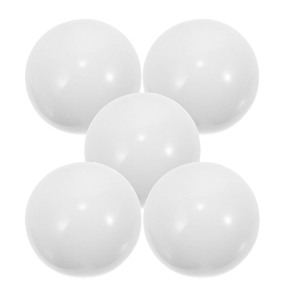 Roulette Wheel Beads White Acrylic for Game Playing 5Pcs Set