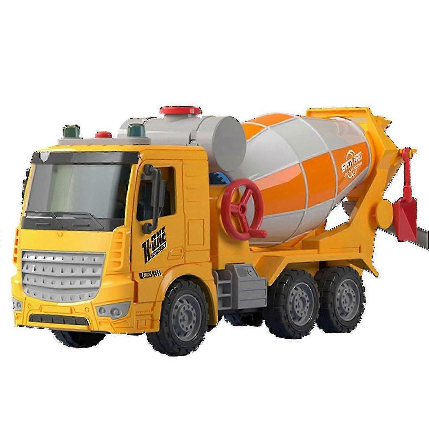 Children's Large Mixer Inertia Toy Car Dumper Concrete Engineering Vehicle Cement Tanker Simulation