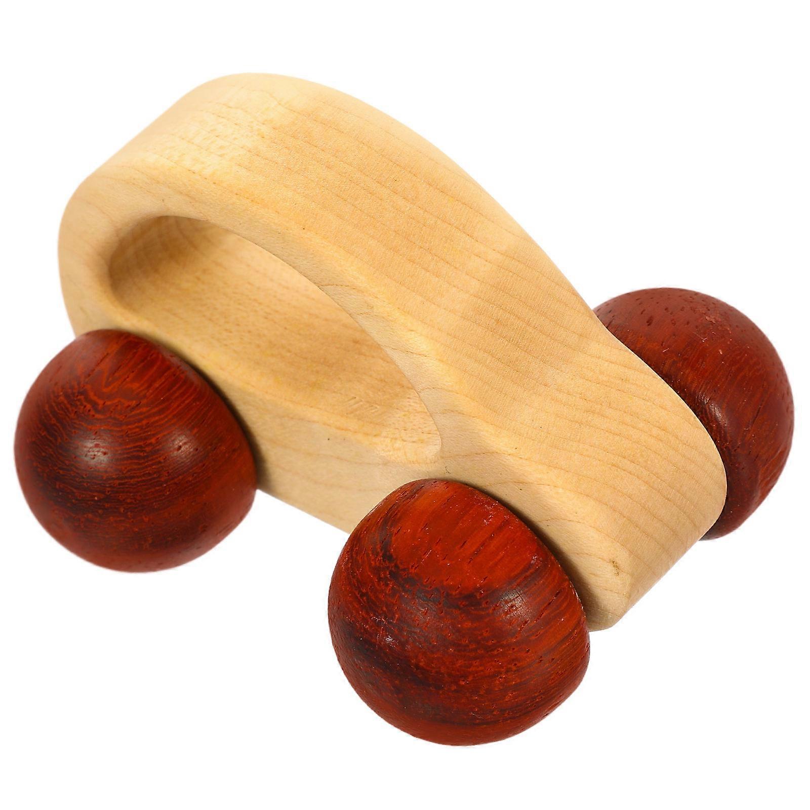 Grasping Training Wooden Car Toy Push Toy For Toddlers Indoor Play 8.00X5.50X2.00CM 1Pack