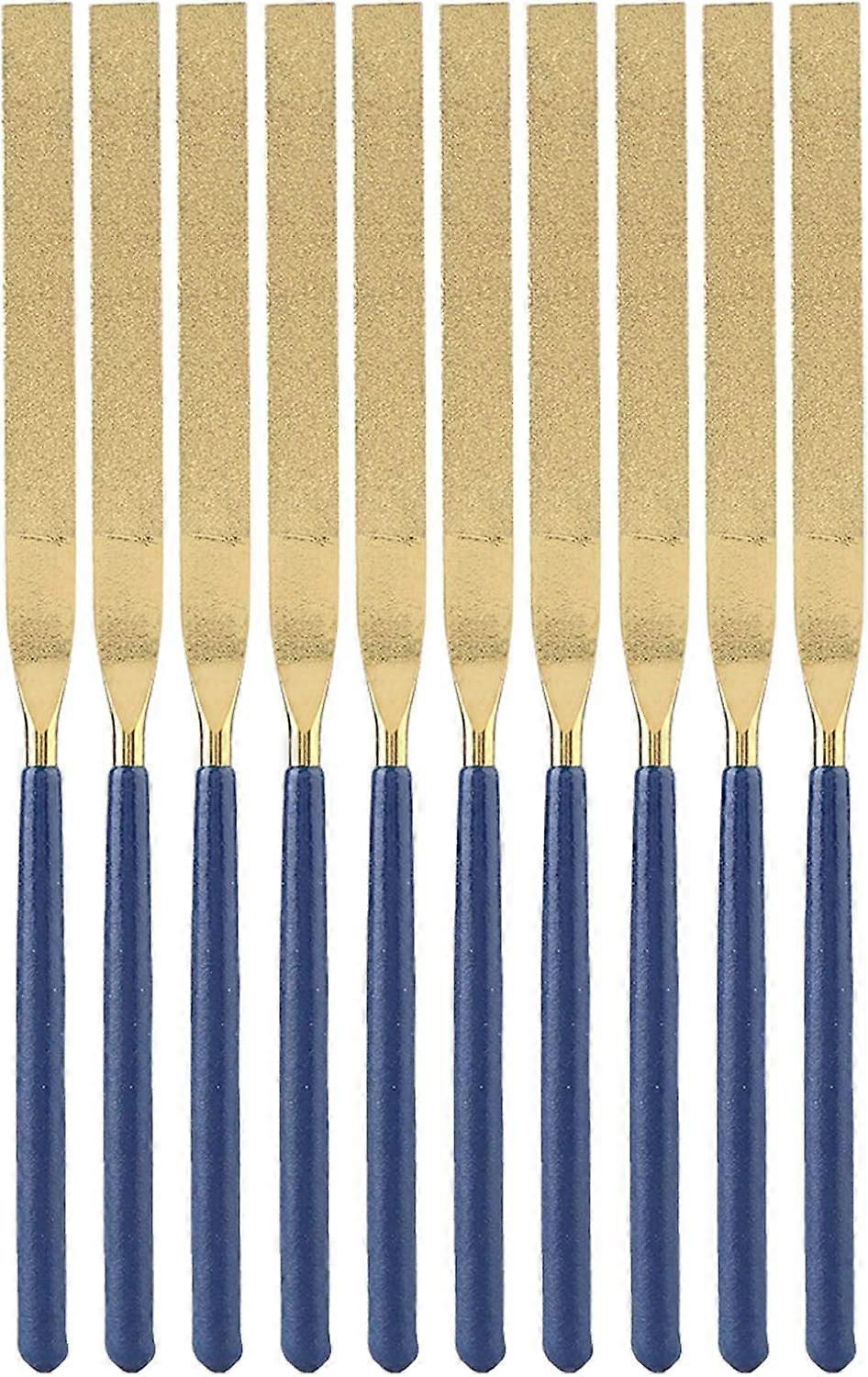 10pc Diamond Files High Wear Resistance Diamond Needle Files Flat File