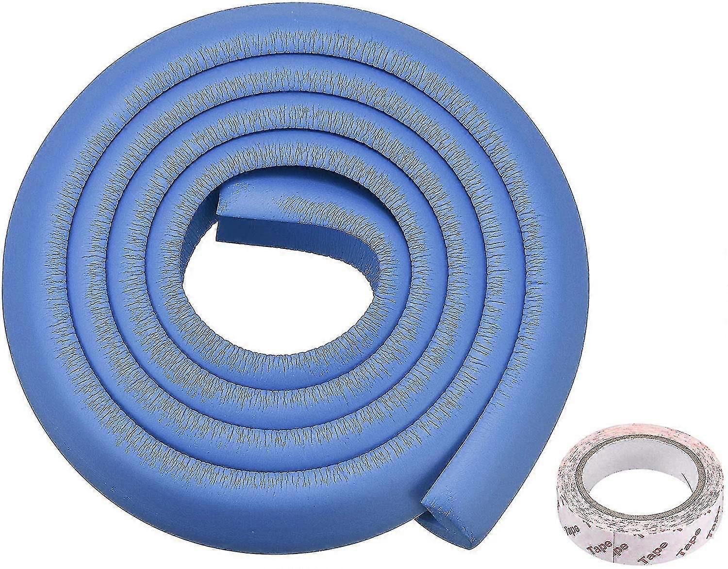 Furniture Table Edge Protectors L-shape Soft Anti-collision Strip , 2 Meters Lengthblue
