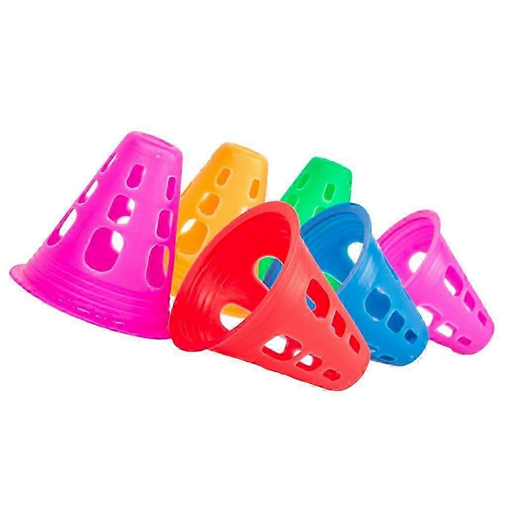 30Pcs Training Cones Skating Piles Windproof Cone Set Basketball Equipment