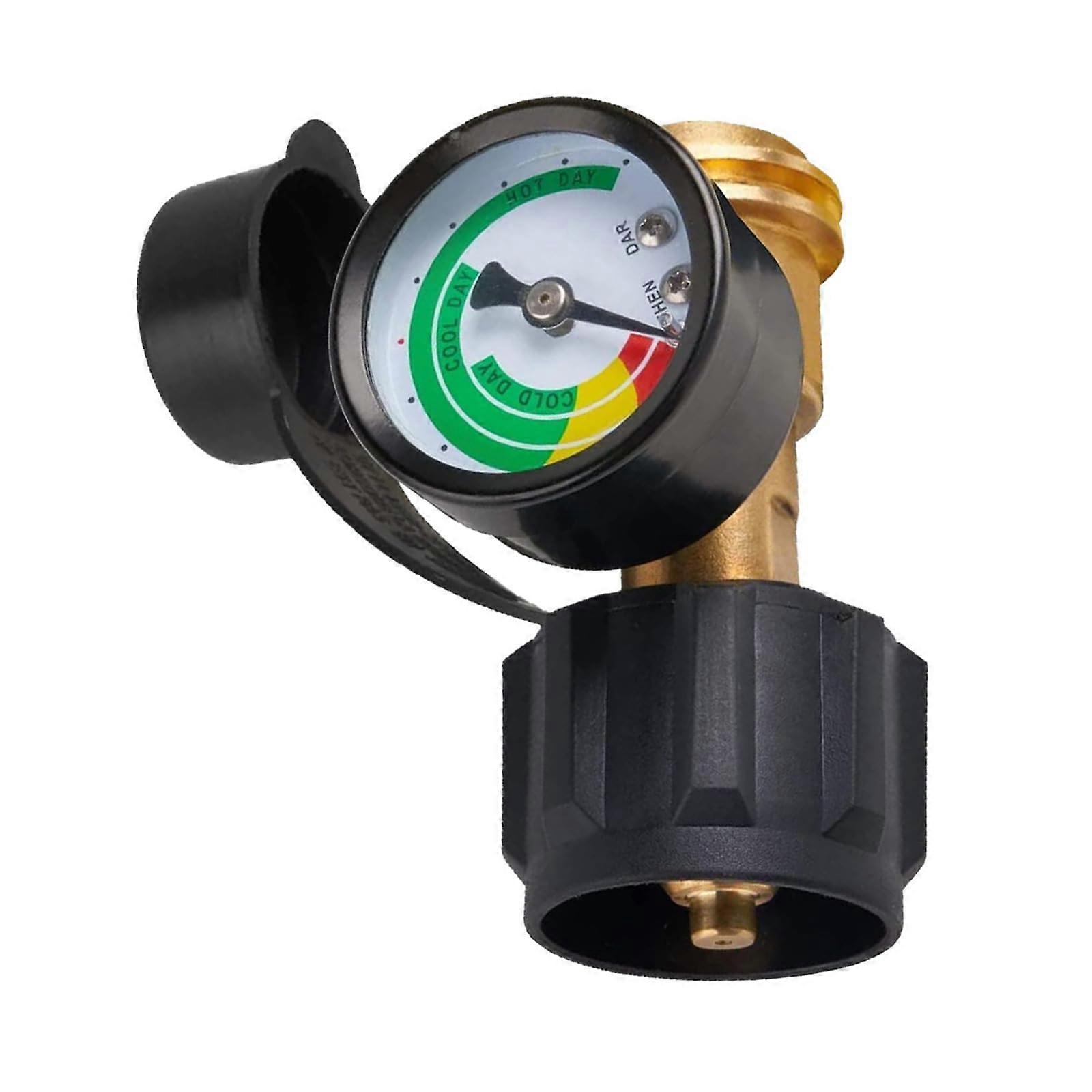 Brass Leak Detector Propane Tank Gauge, Cylinder Level Indicator, Brass Construction, Propane Heater Compatible