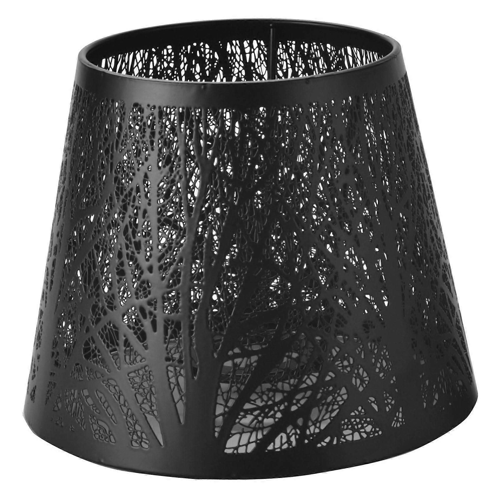 Lamp Shade Small Metal Lampshade With Tree Pattern For Table Lamp Chandelier And Wall Lamp Black