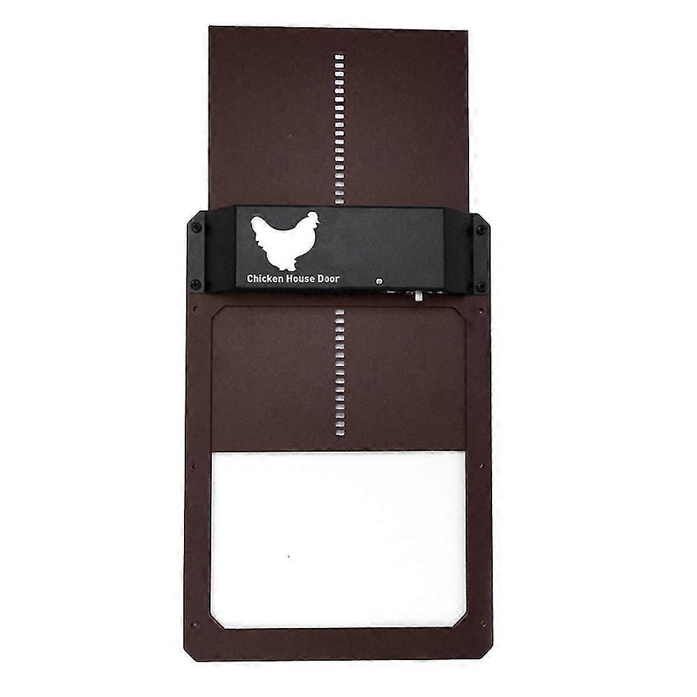 Automatic Coop Door Closer Coop Light Sensor Door Closer, Brown Marked