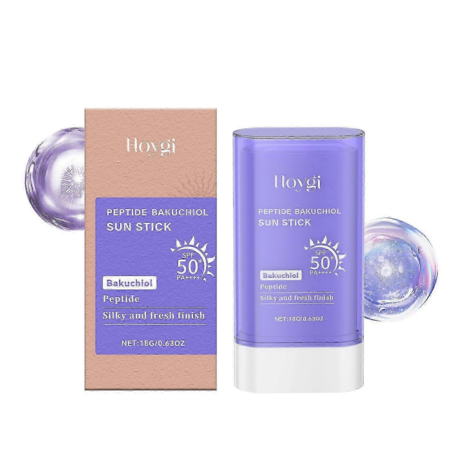 عصا شمسية نباتية ببتيد باكوتشيول ، عصا شمسية ببتيد ، لصا واقية من الشمس ببتيد للوجه والجسم ، خفيفة الوزن وغير دهنية