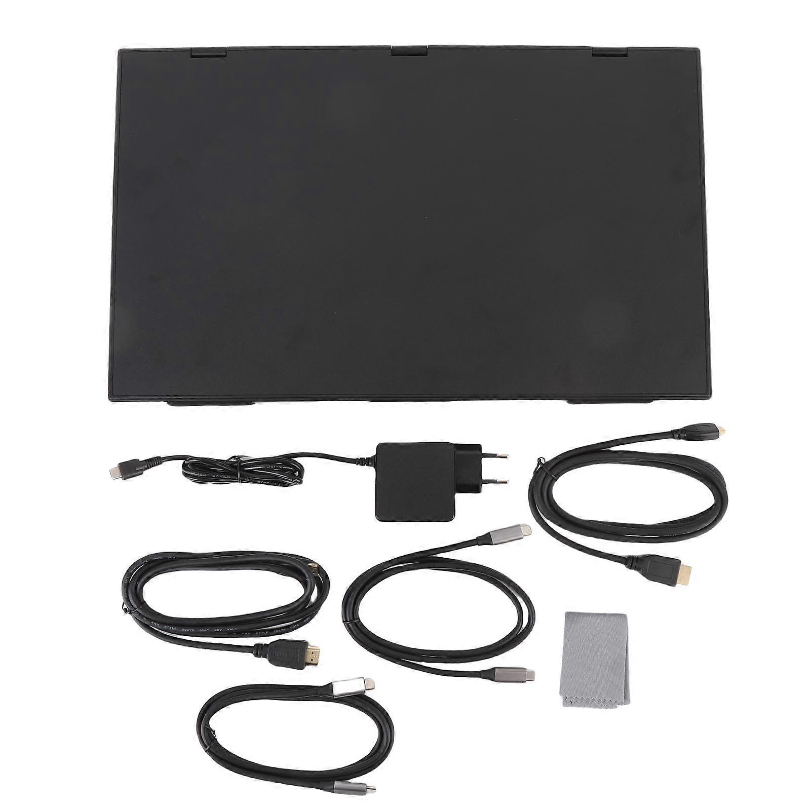 18.5 Inch Double Screen Extender 1080P Portable Laptop Display with Type C Cable