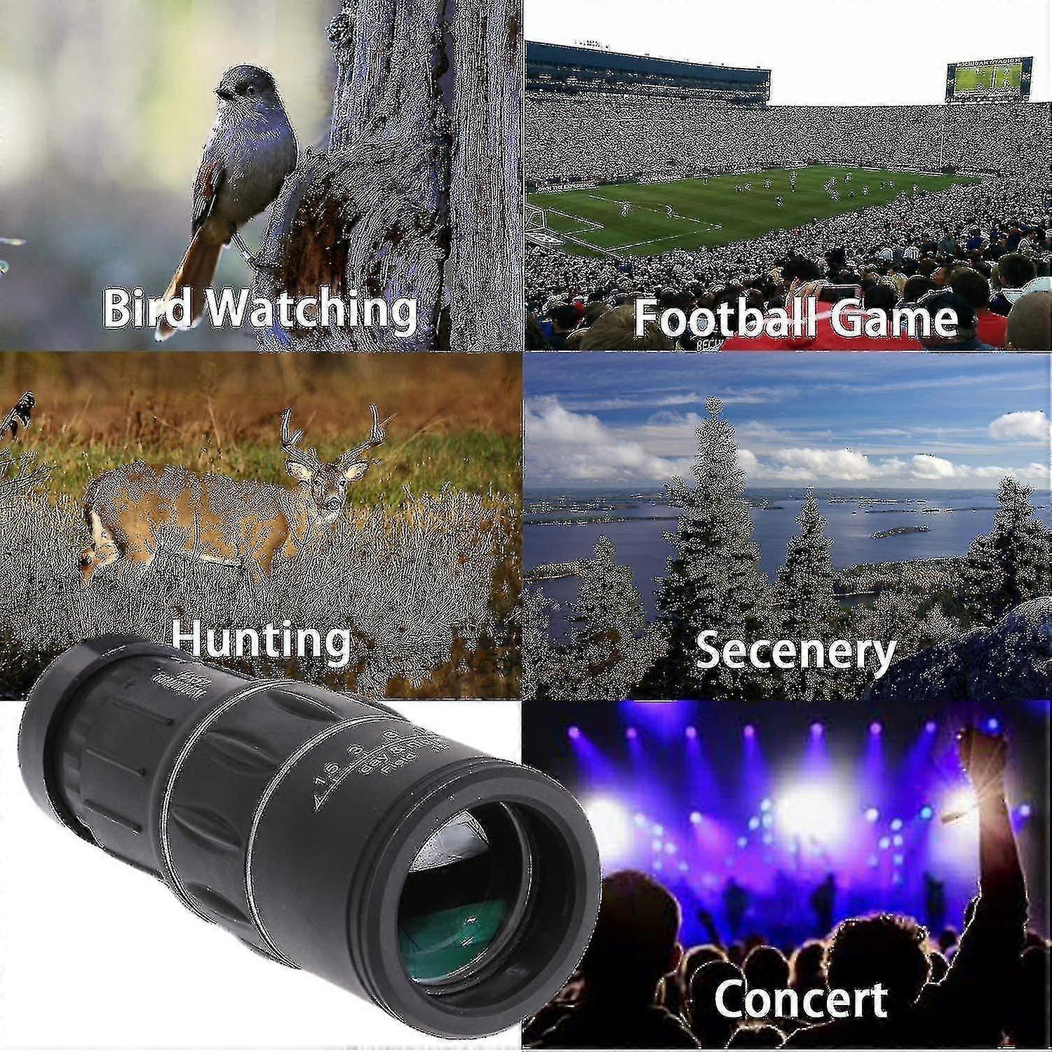 16x52 Waterproof And Anti-fog Portable Monocular, Monocular Telescope