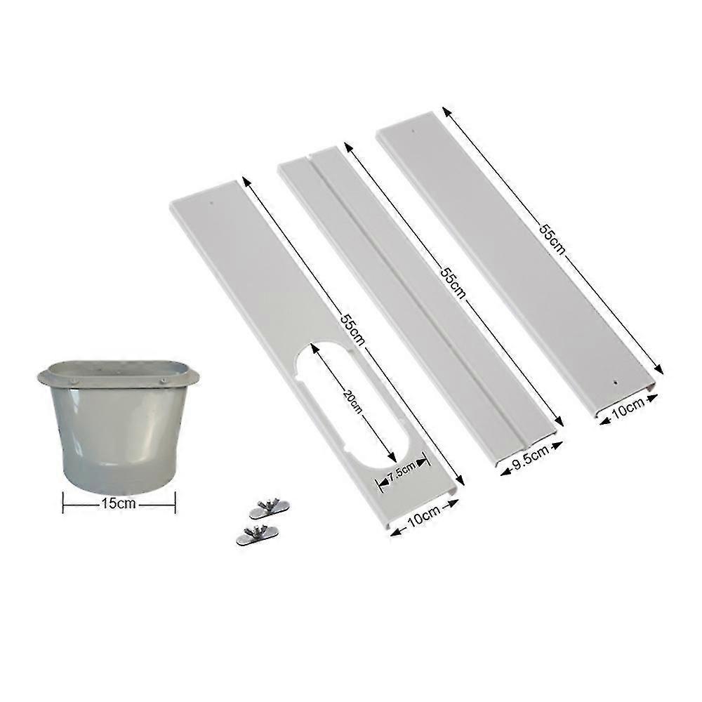 Portable Air Conditioner Window Vent Kit Adjustable Window Seal Plate Set
