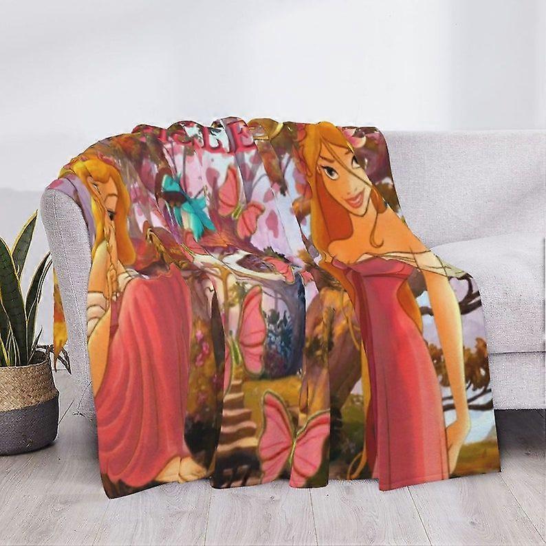 Disney Enchanted Custom Name Soft Flannel Blanket Throw All Seasons Sofa Warm Blankets For Baby Blanket Nap Comfortable Bedding