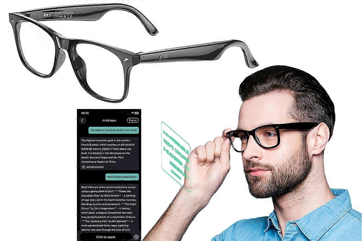 AI Translator Smart Glasses 134 Languages Open Ear Sound