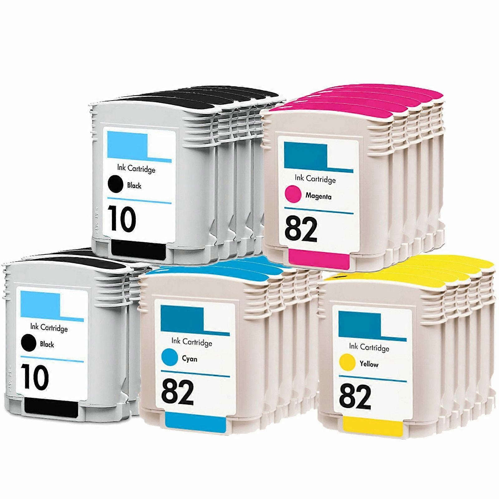 23-Pack Ink Cartridges Compatible for 10 82 for C4844A C4911A C4912A C4913A 500ps 500Plus 800 800ps 815 815mfp 820 820mfp Printer