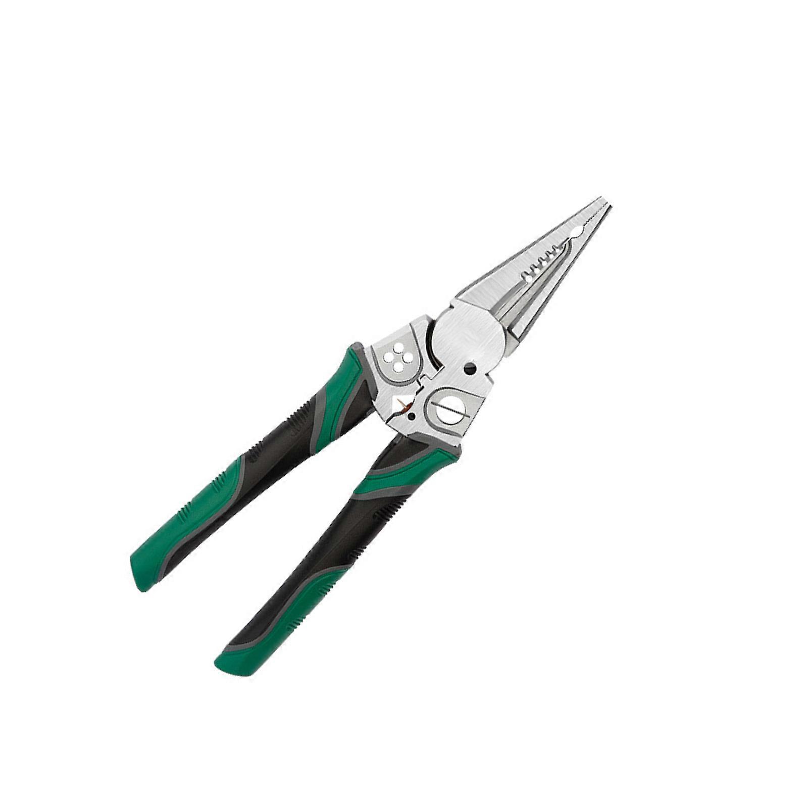 Crimper Cable Cutter Adjustable Automatic Wire Stripper Multifunctional Stripping Crimping Plier Terminal Hand Tool Multicolor