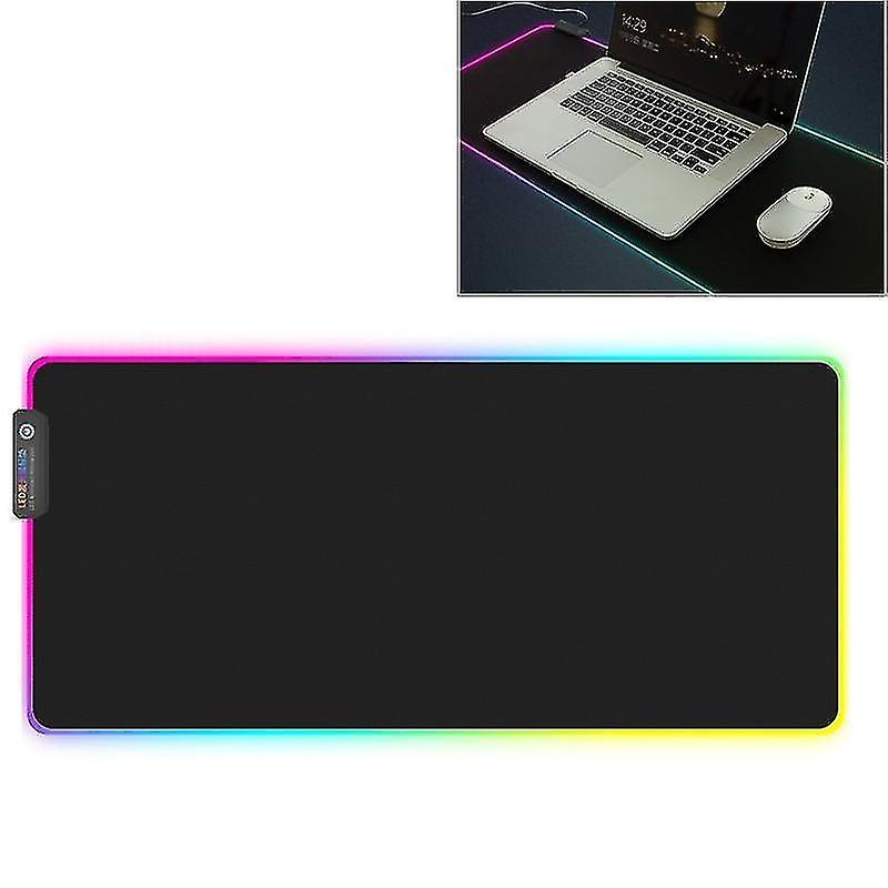 Computer Accessory Sets Montian Colorful Led Light Thickening Lock Keyboard Pad Game Mouse Pad Size: 780x300x4mm