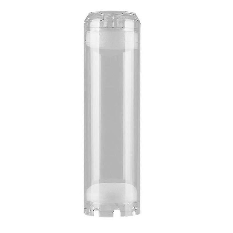 Empty water filter housing for 10-inch clear refillable cartridge media