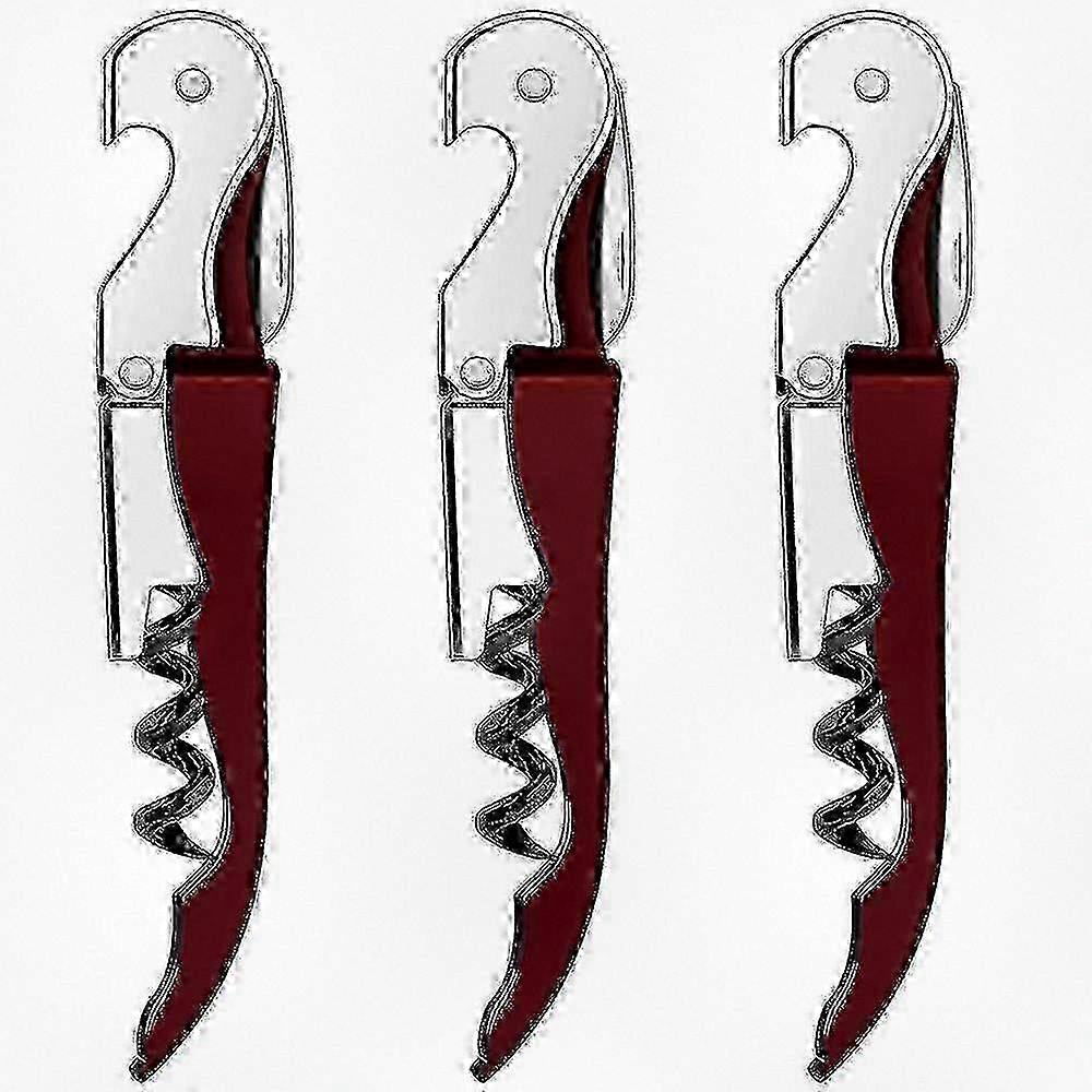 Wine Enthusiast's Corkscrew with Double Hinges, Waiter-Style Grip and Soft Touch Open for Easy Uncorking Moments