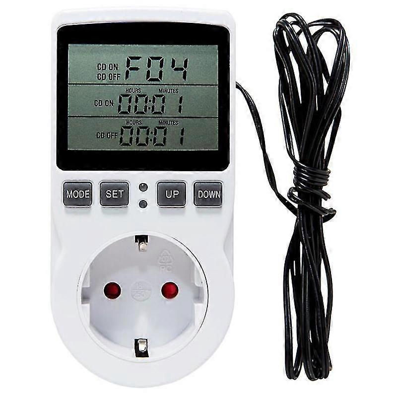 Multi-function Thermostat Temperature Controller Socket Outlet With Timer Switch 16a Heating Coolin