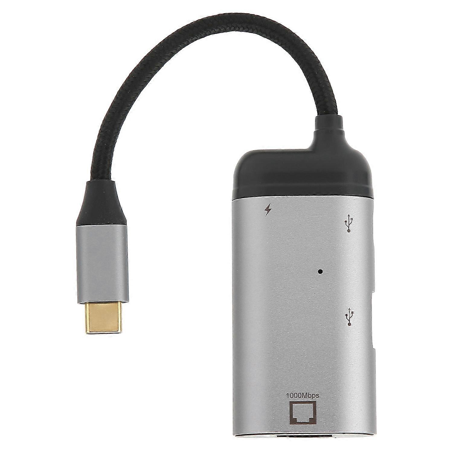 JORINDO Ethernet Adapter 3 in 1 10/100/1000 Mbps PD Fast Charging USB to RJ45 Adapter for Windows/An