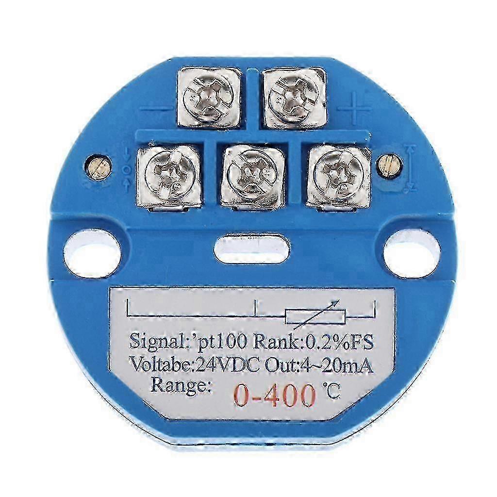 Temperature Sensor Transmitter Module 24vdc 4-20ma Pt100 Sbw 0-400 Degree