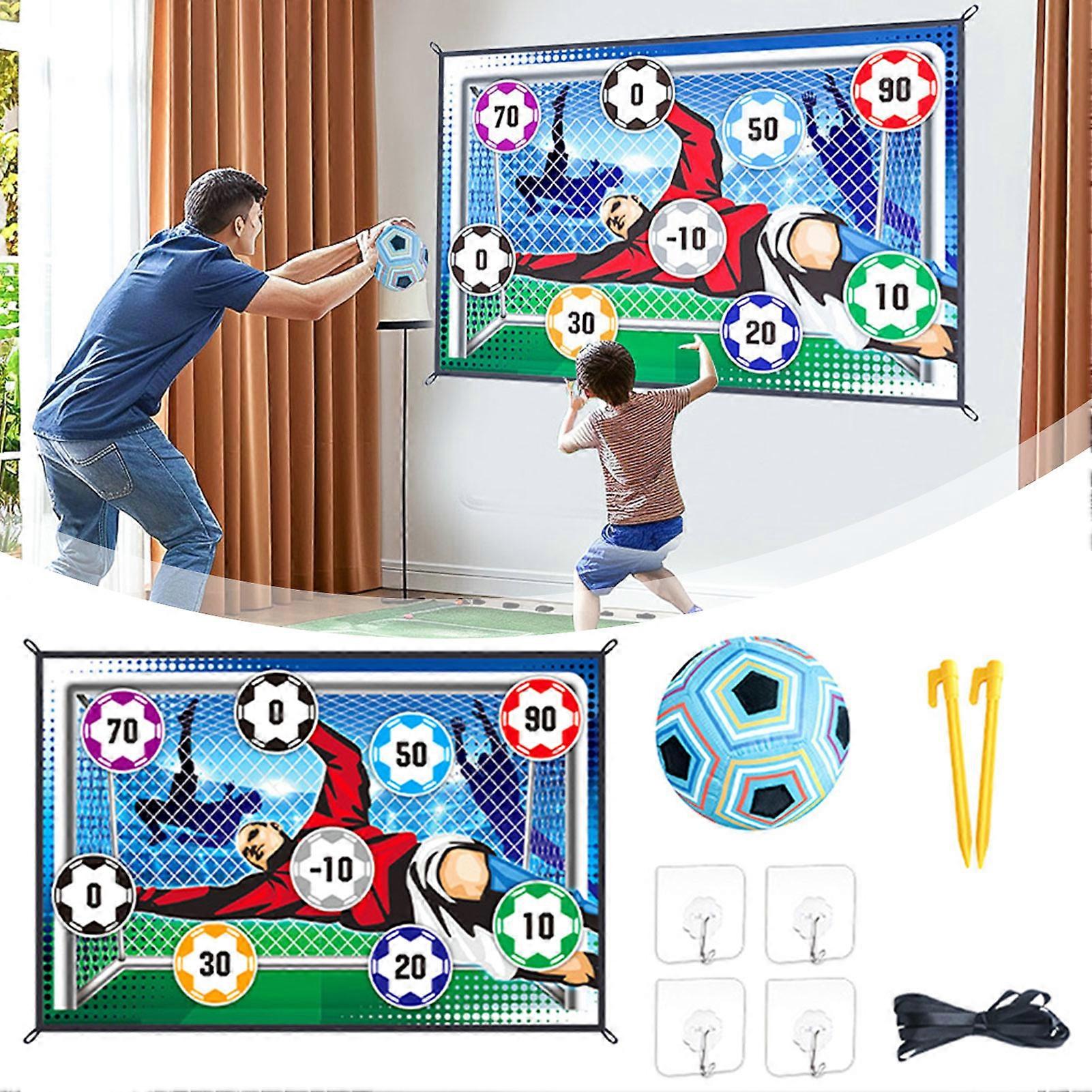 Gyerekek focilabda játék szett beltéri kültéri foci edzőcél hátsó udvari dobáló focikapu játék születésnapi karácsonyi ajándékhoz