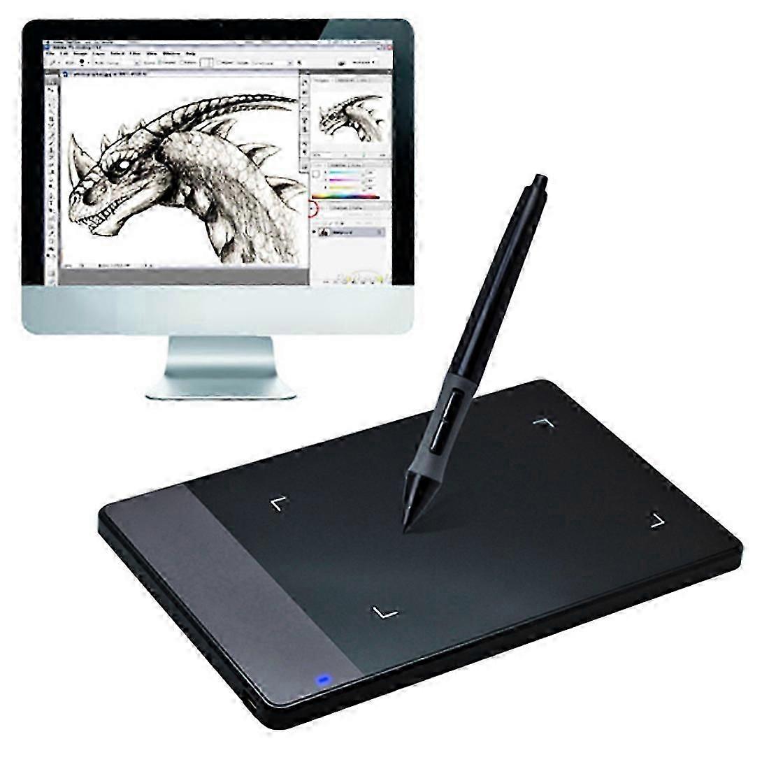 HUION 420 المحمولة الذكية 4.0 × 2.23 بوصة 4000LPI لوحة توقيع الكمبيوتر اللوحي الرقمي مع القلم الرقمي