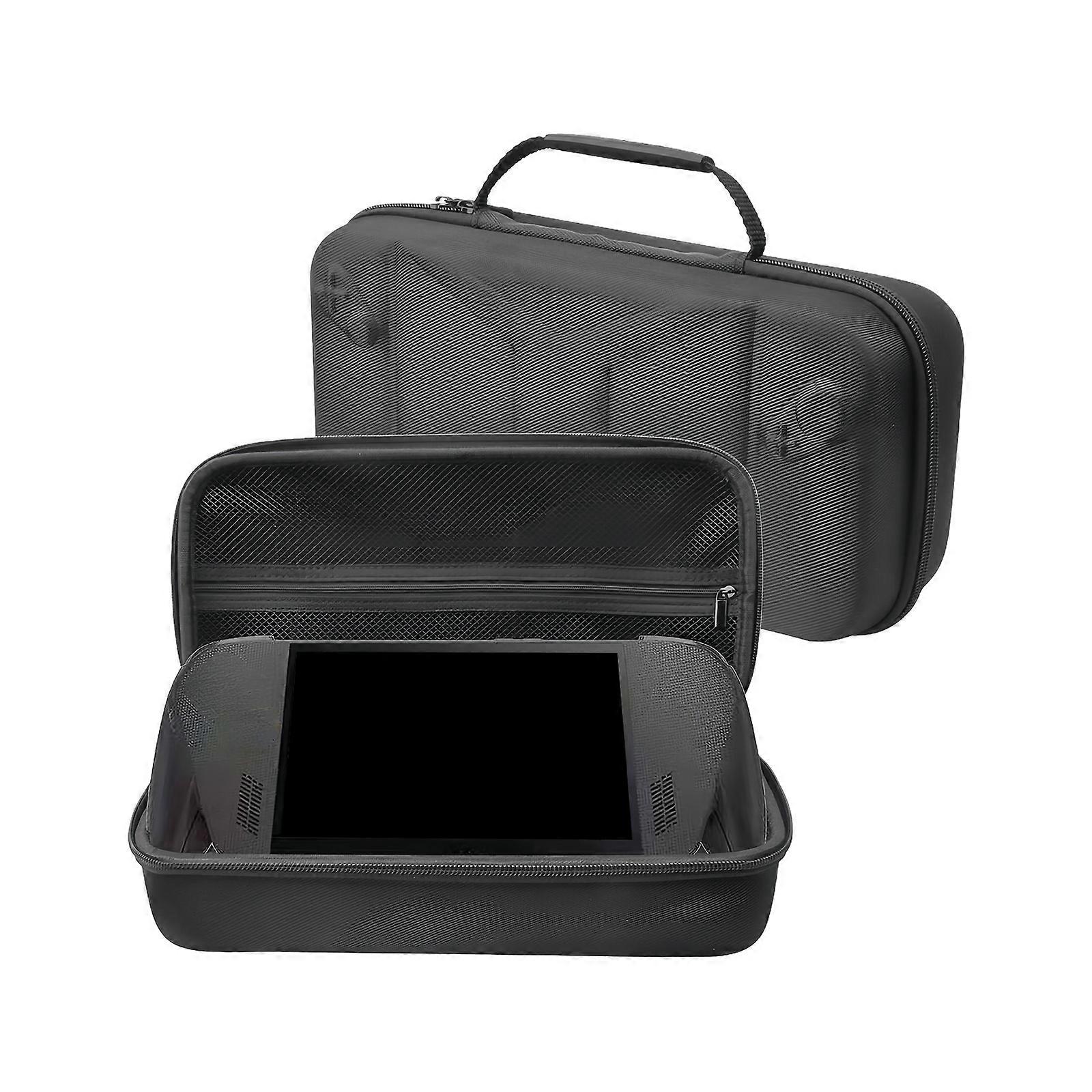 Modern Textured Hard Shell Carrying Case Multiple Storage Pockets Thin Profile Shockproof Gaming Gear for Game Consoles Multicolor