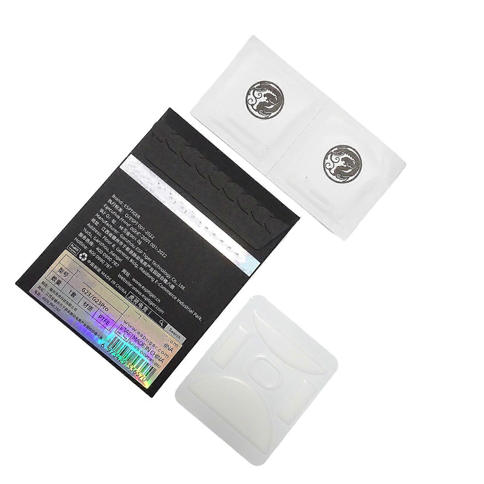 1Set Ice Version Mouse Skates Pad Round Curveds Edges Mouse Feet Stickers for Incott G23 Mouse Multicolor