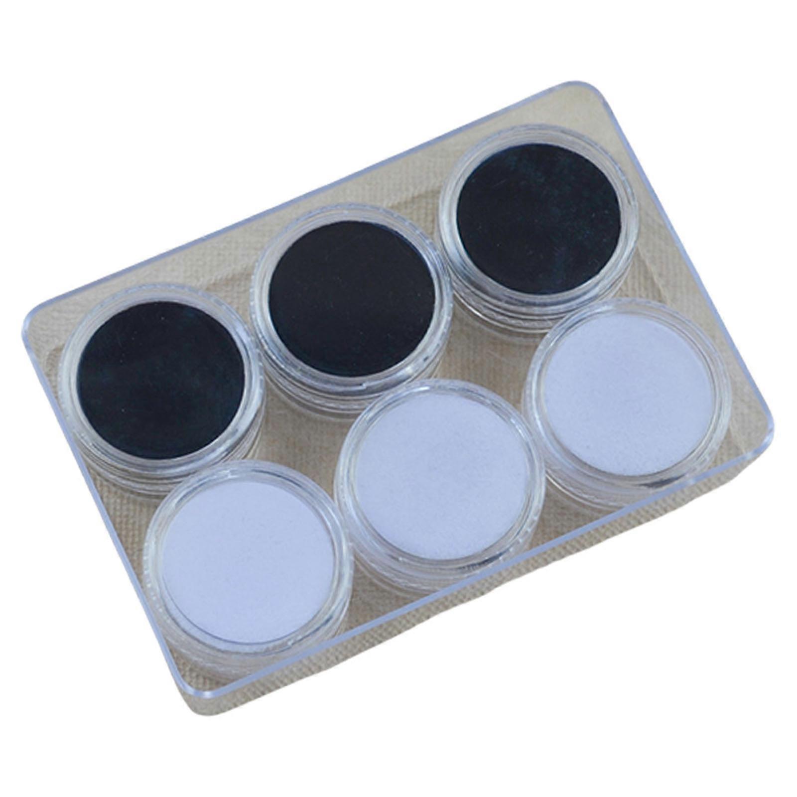 6Pcs Clear Threaded Storage Containers Acrylic Gemstones Display Box for Jewelers and Collectors Multicolor