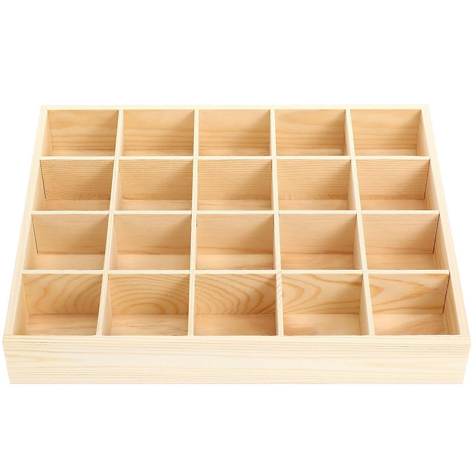 Sock Storage Box Underwear Storage Case with 20 Compartments 2Pcs Organizer