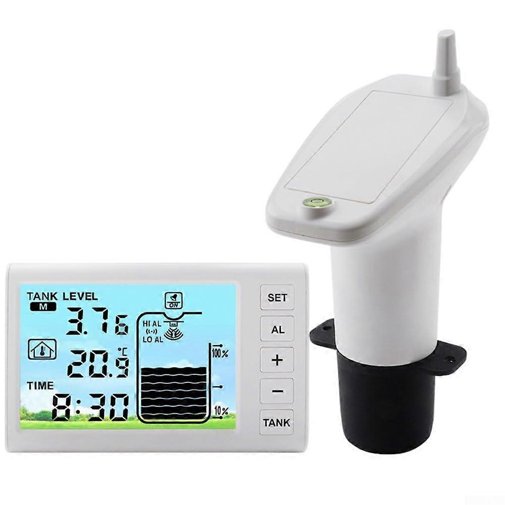 Water Tank Level Monitor with Waterproof DualScale Sensor, Auto Filling, Temperature Display, Low Water Alerts for Home and Farm Use