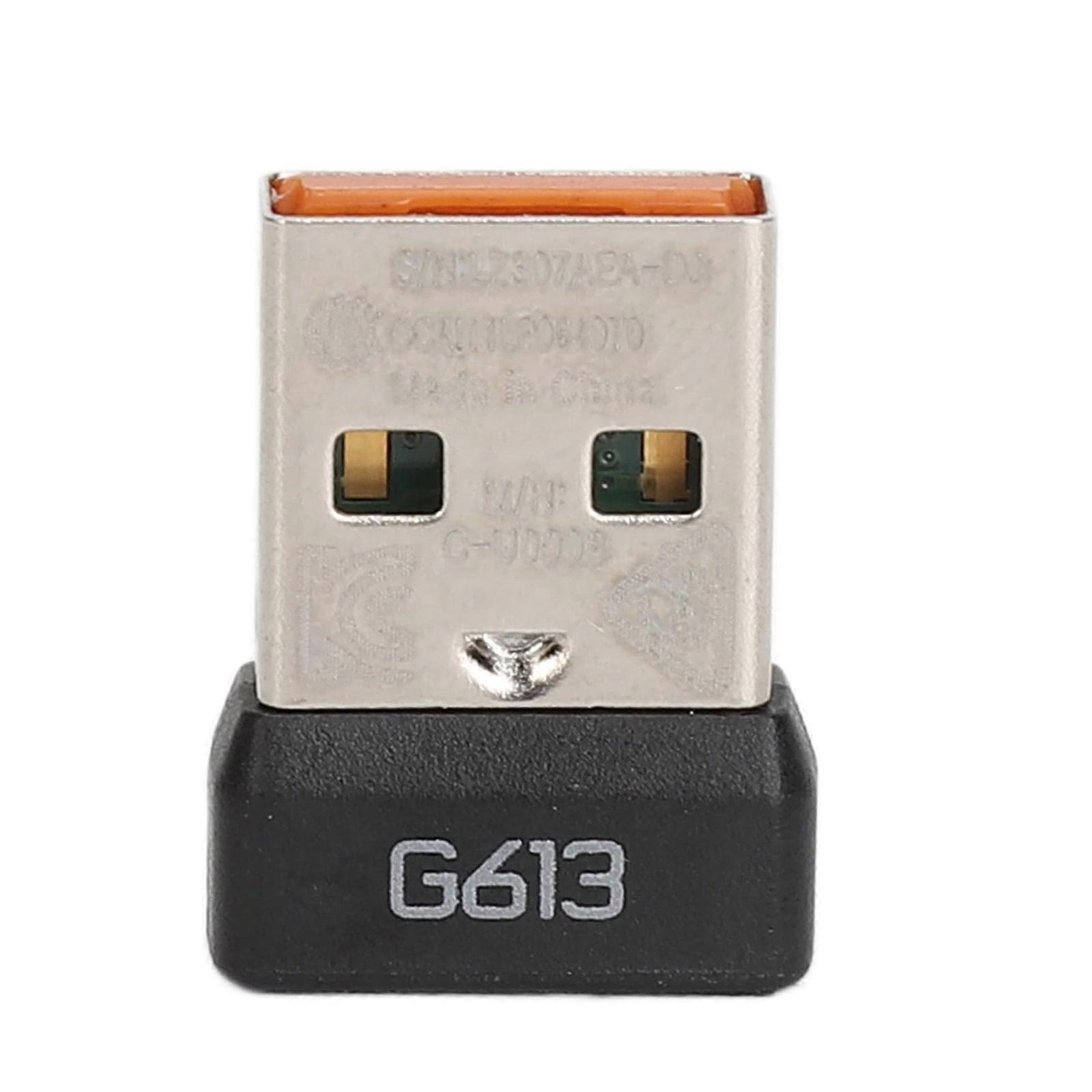 Travel Friendly Mouse Receiver Signals Transmitter AntiInterference Robusts Plastic Metal Hybrids Structure for G613 Multicolor
