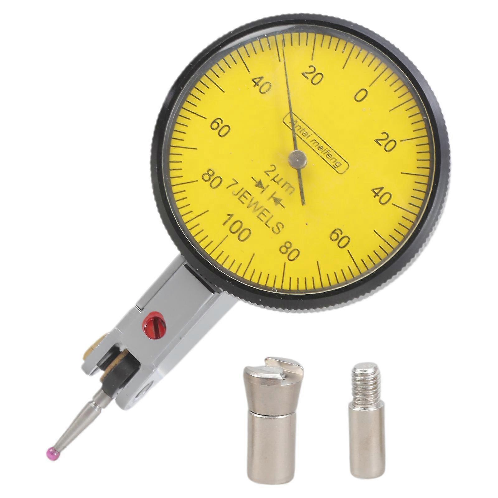 Indicateur à levier polyvalent avec affichage clair, instrument multicolore pour applications de fabrication et d'usinage de précision