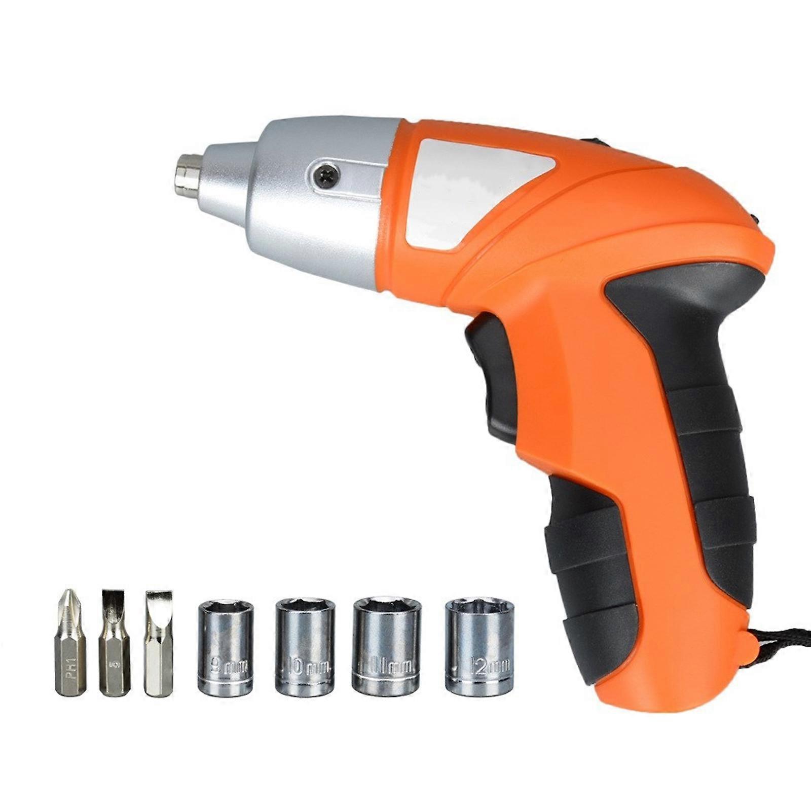 Rechargeable Cordless Drill Set with Drill Bits Electric Screwdriver Driver Tool 45-in-1 Screwdriver Set with LED Light Multicolor