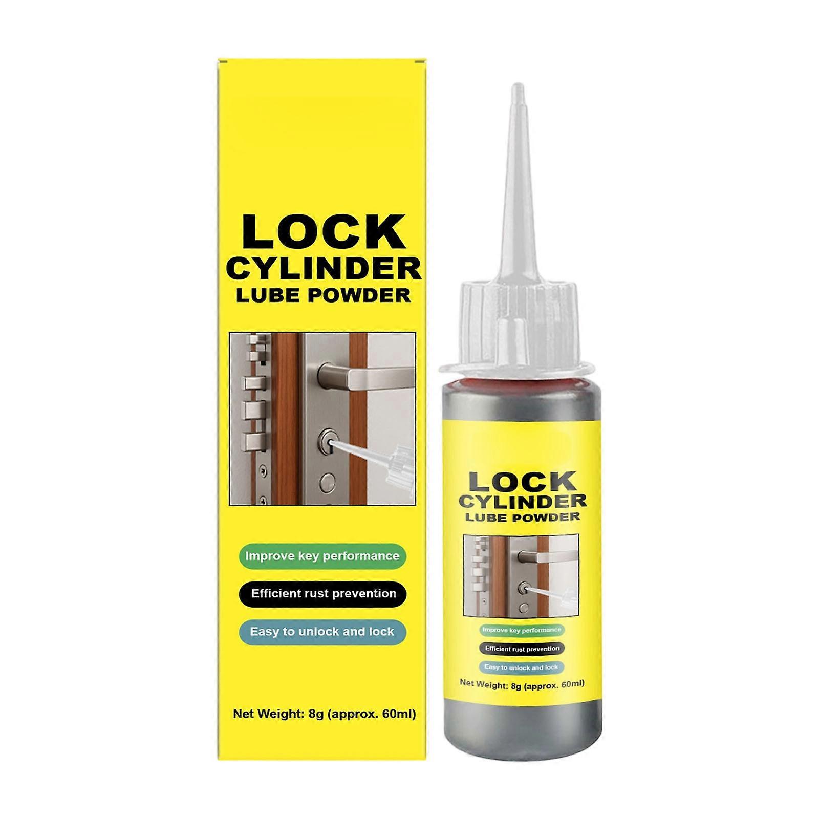 Blacklead Permeated Lock Greasing Powder Reduces 80% Oxidation Risk Enhances Key Insertion For Residential Commercial Applications Multicolor