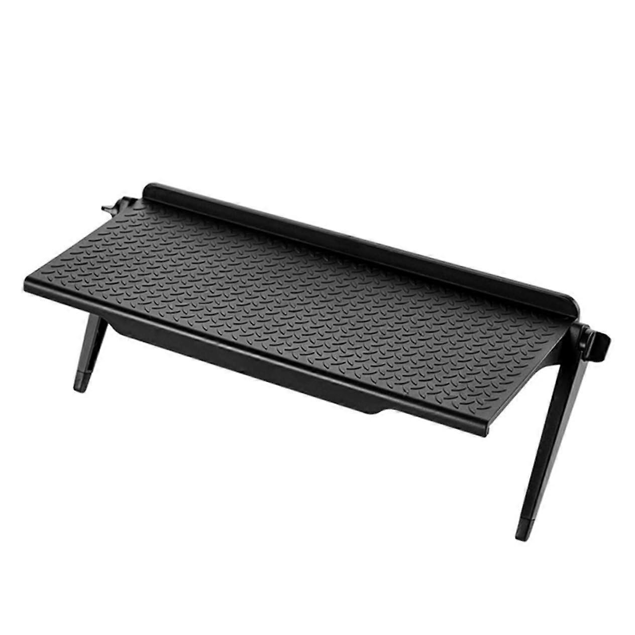 Elevated Screen Shelf For TV Monitor And Computer Ergonomic Sturdy Storage Stand For Home Office And School