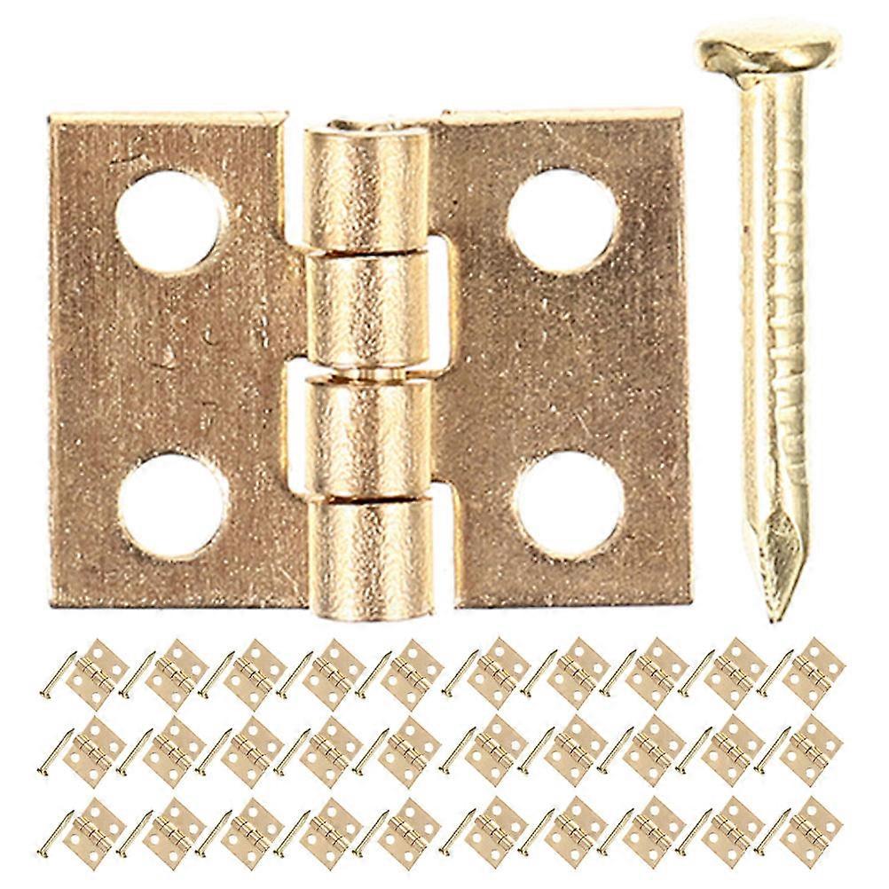 Rectangular Craft Hinges For Handicrafts With Screws Smooth Operation 50Set