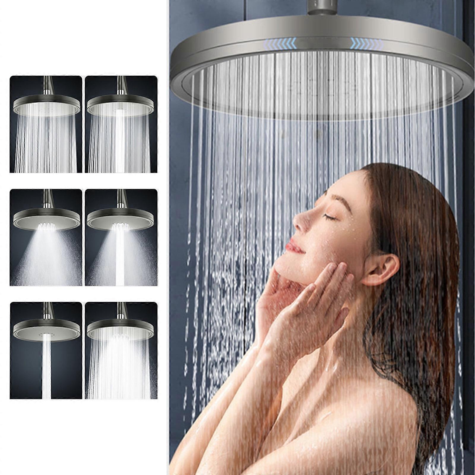 Jacenvly Solar Christmas Decorations Clearance, Shower Nozzle Compatible with Filtered Overhead Shower, Strong Water Output, Durable & Beautiful