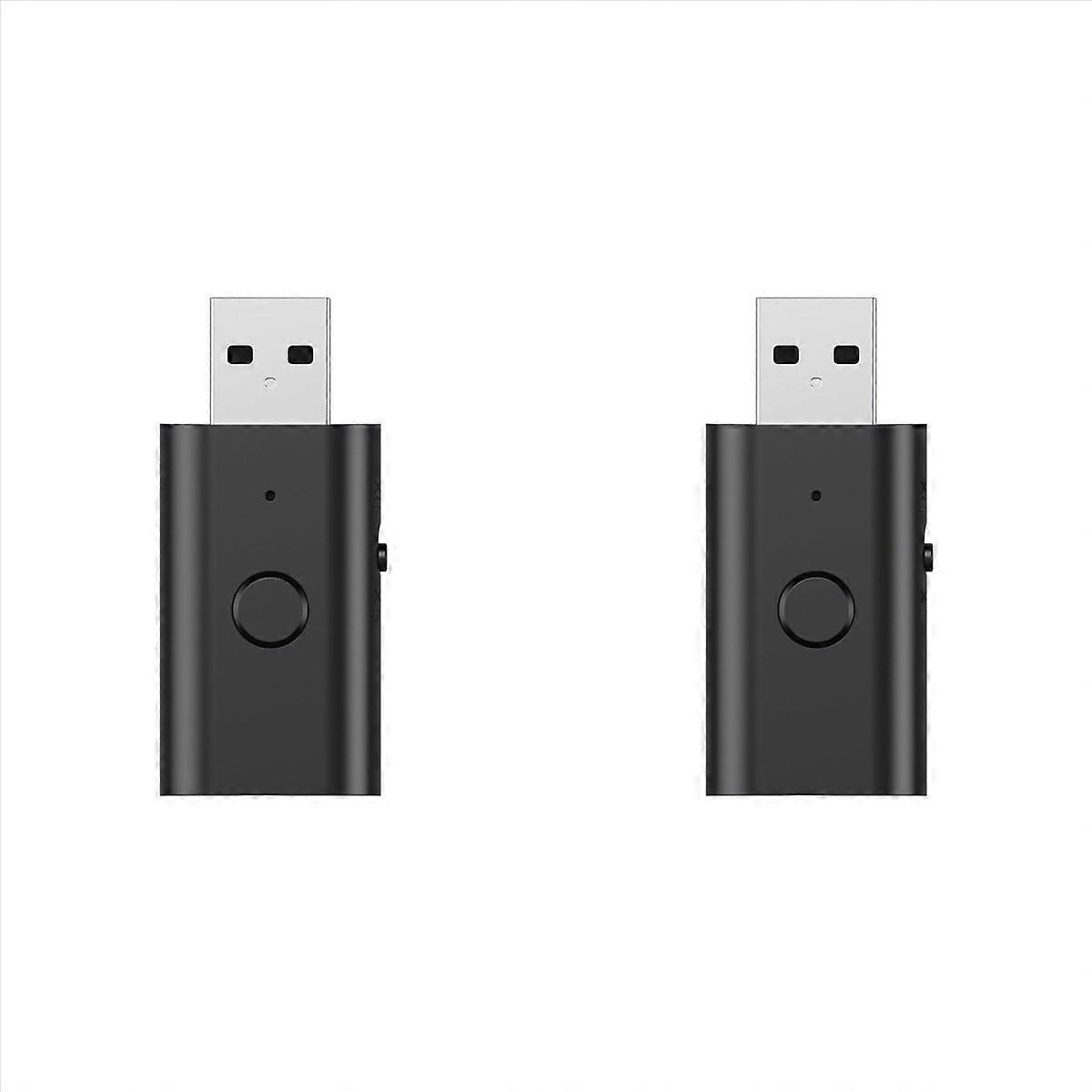 2X Bluetooth 5.3 Transmitter Receiver, USB Bluetooth Adapter, Wireless Audio Transmitter for TV Home