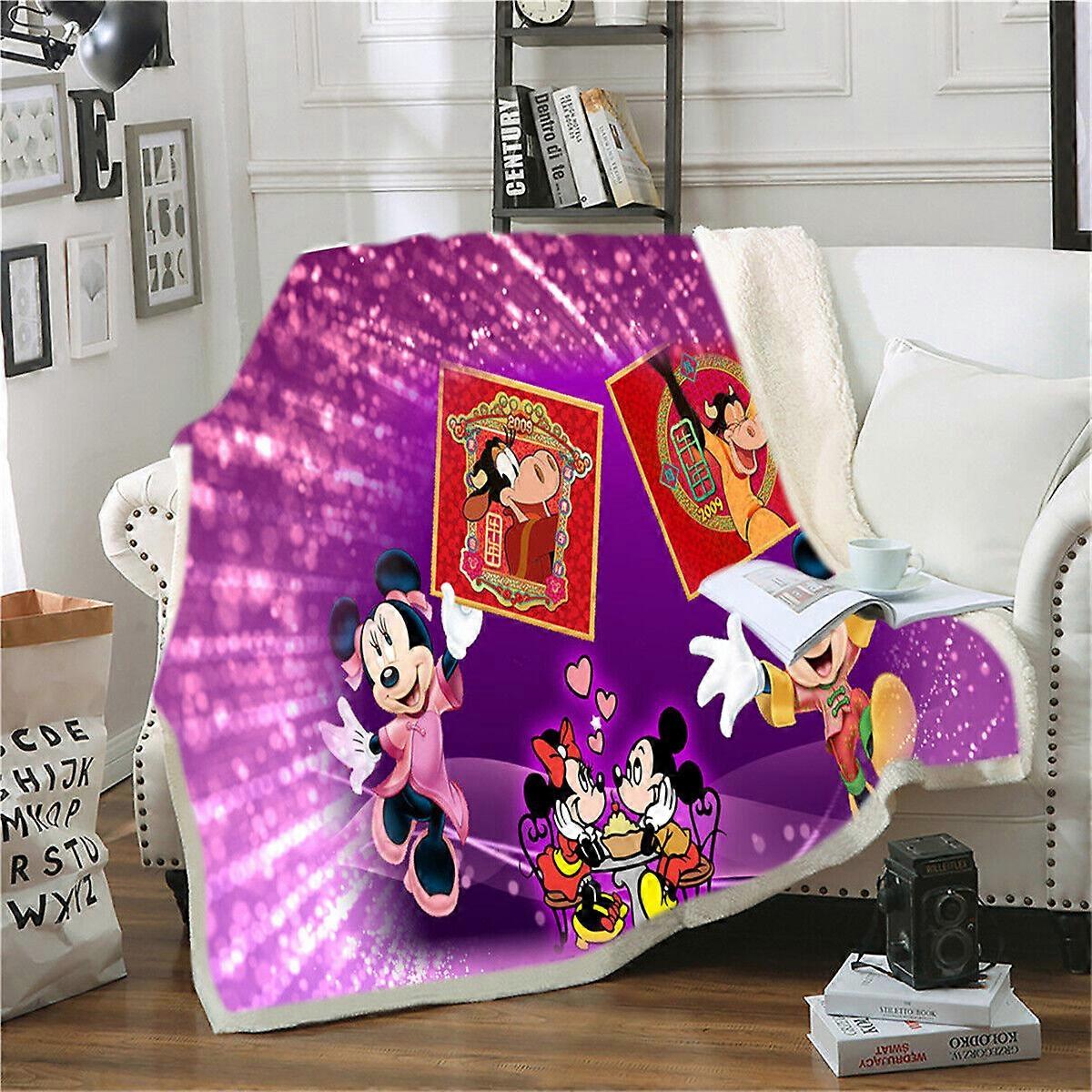 Mickey Mouse Halloween 3D Print Blanket Throw Bed Soft Warm Fleece Single Double