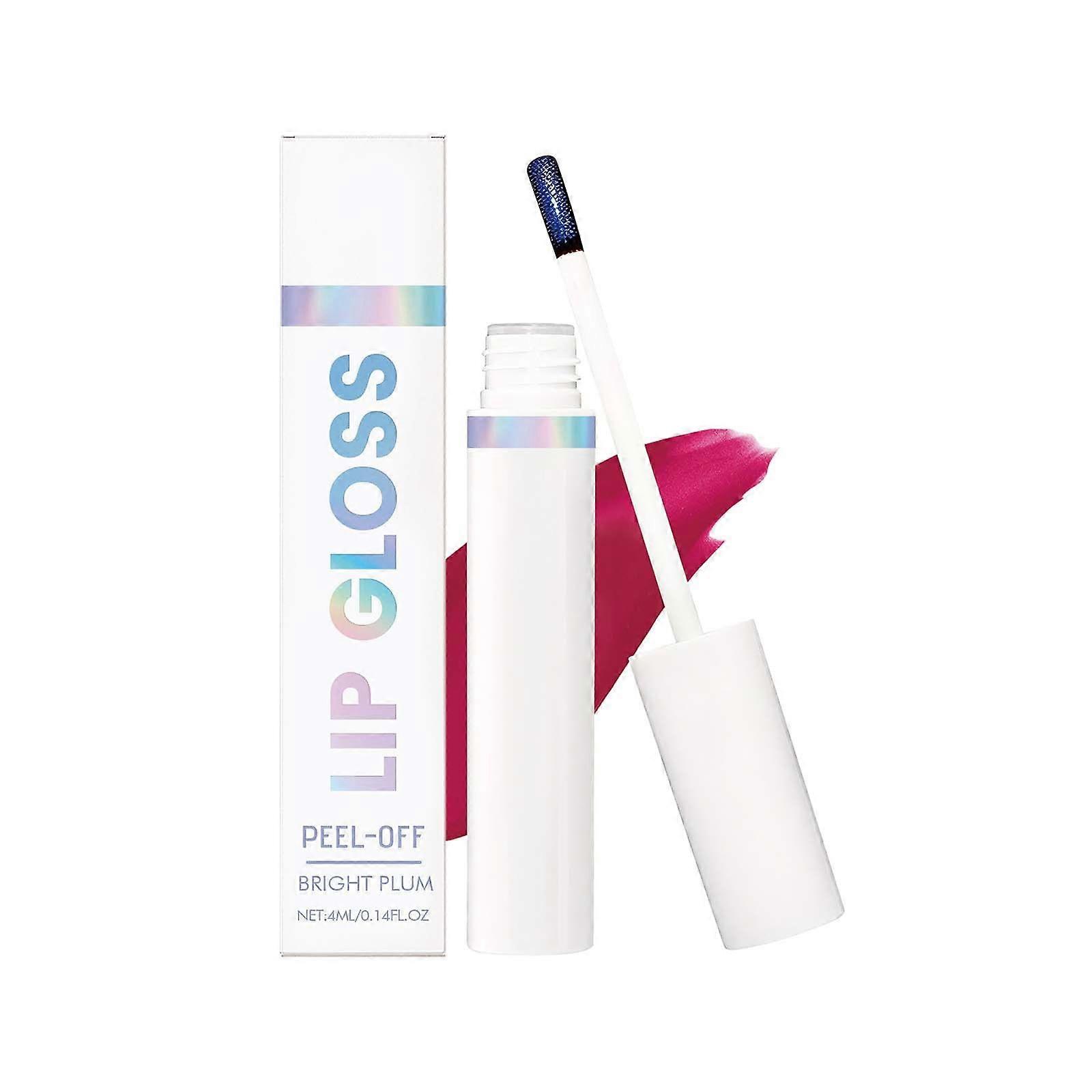 Peel-off lip tint, moisturizing and glossy, easy to apply, natural color, non-transferable, portable for everyday use.