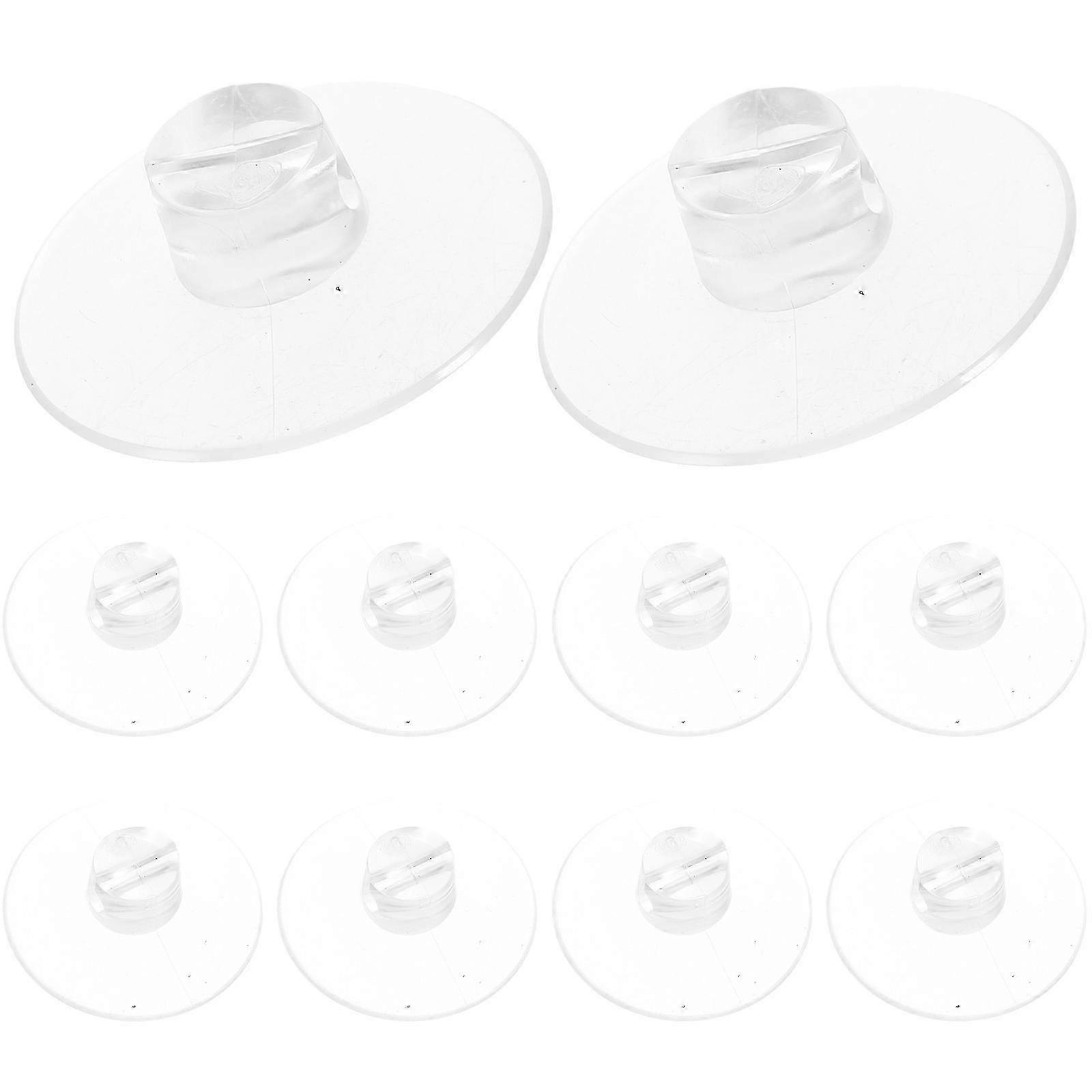 12pcs Clear Suction Cup Clips Multipurpose Silicone Suckers for Cables Suction Cup Cable Holders