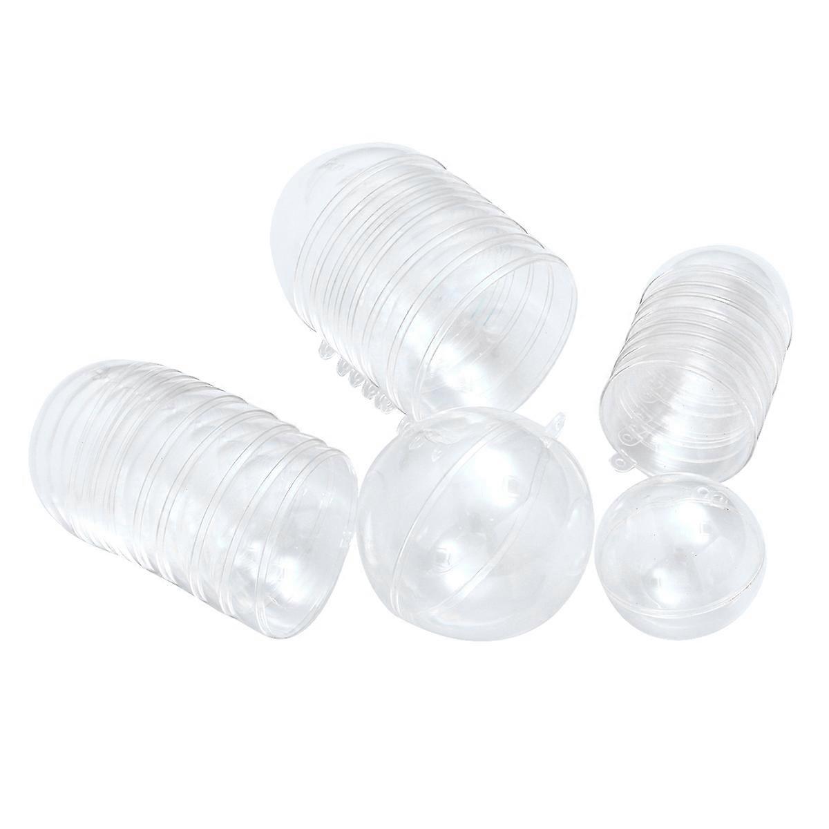 Plastic Candy Box Clear Round Ball for Party Use 15Pcs Pack